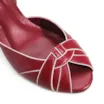 Peep Toe Couro Vermelho - imagem 7