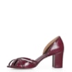 Peep Toe Couro/Verniz Vinho - imagem 5