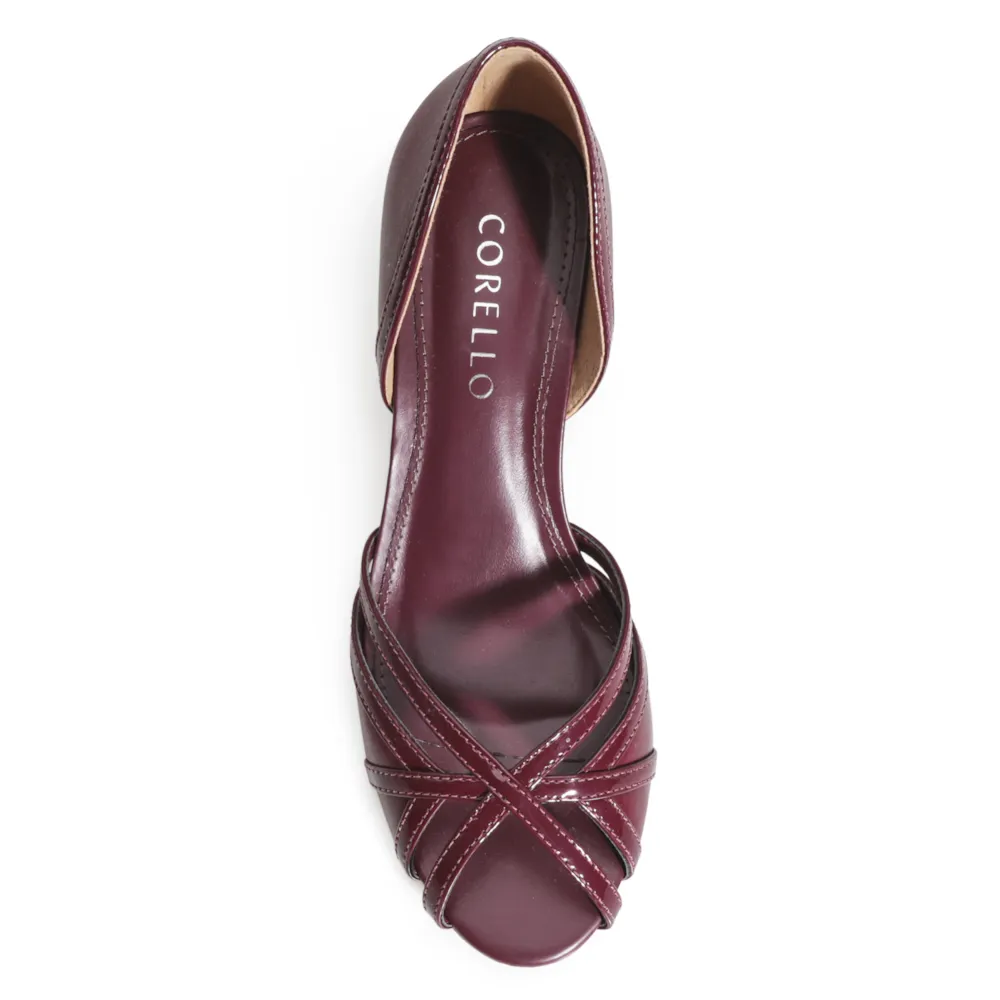 Peep Toe Couro/Verniz Vinho - imagem 6