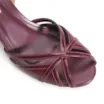 Peep Toe Couro/Verniz Vinho - imagem 7