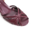 Peep Toe Couro/Verniz Vinho - imagem 7