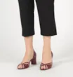 Peep Toe Couro/Verniz Vinho - imagem 2