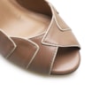 Peep Toe Details Couro Bege - imagem 5