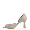 Peep Toe Details Couro Bege/Alt Off White - imagem 4