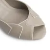 Peep Toe Details Couro Bege/Alt Off White - imagem 6