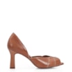 Peep Toe Details Couro Caramelo - imagem 3