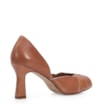 Peep Toe Details Couro Caramelo - imagem 4