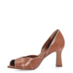 Peep Toe Details Couro Caramelo - imagem 5