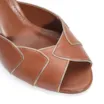 Peep Toe Details Couro Caramelo - imagem 7