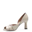 Peep Toe Details Couro Off White - imagem 4