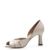 Peep Toe Details Couro Off White - imagem 4