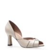Peep Toe Details Couro Off White - imagem 1
