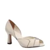 Peep Toe Details Couro Off White - imagem 1