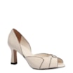 Peep Toe Details Couro Off White - imagem 1