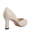 Peep Toe Details Couro Off White - imagem 4
