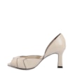 Peep Toe Details Couro Off White - imagem 5
