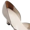 Peep Toe Details Couro Off White - imagem 8