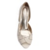 Peep Toe Details Couro Off White/Champagne - imagem 6