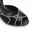 Peep Toe Details Couro Preto - imagem 6