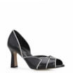 Peep Toe Details Couro Preto - imagem 1