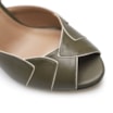 Peep Toe Details Couro Verde - imagem 6