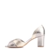 Peep Toe Folha Couro Prata/Dourado/Grafite - imagem 5