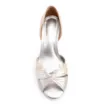 Peep Toe Folha Couro Prata/Dourado/Grafite - imagem 6