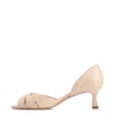 Peep Toe Kitten Couro Bege/Off White - imagem 4