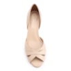 Peep Toe Kitten Couro Bege/Off White - imagem 5
