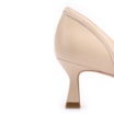 Peep Toe Kitten Couro Bege/Off White - imagem 7
