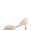 Peep Toe Kitten Couro Bege/Off White - imagem 4