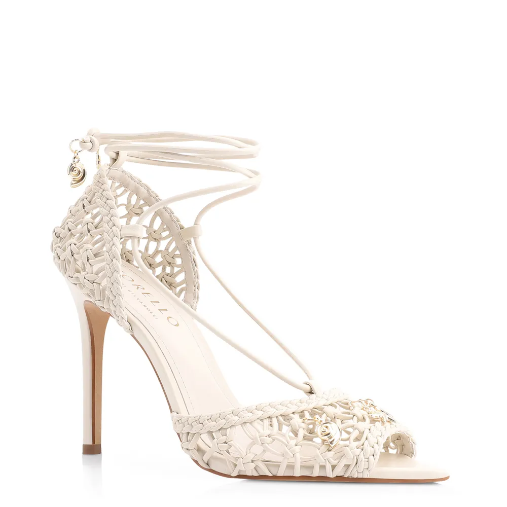 Peep Toe Macramê Alt Off White