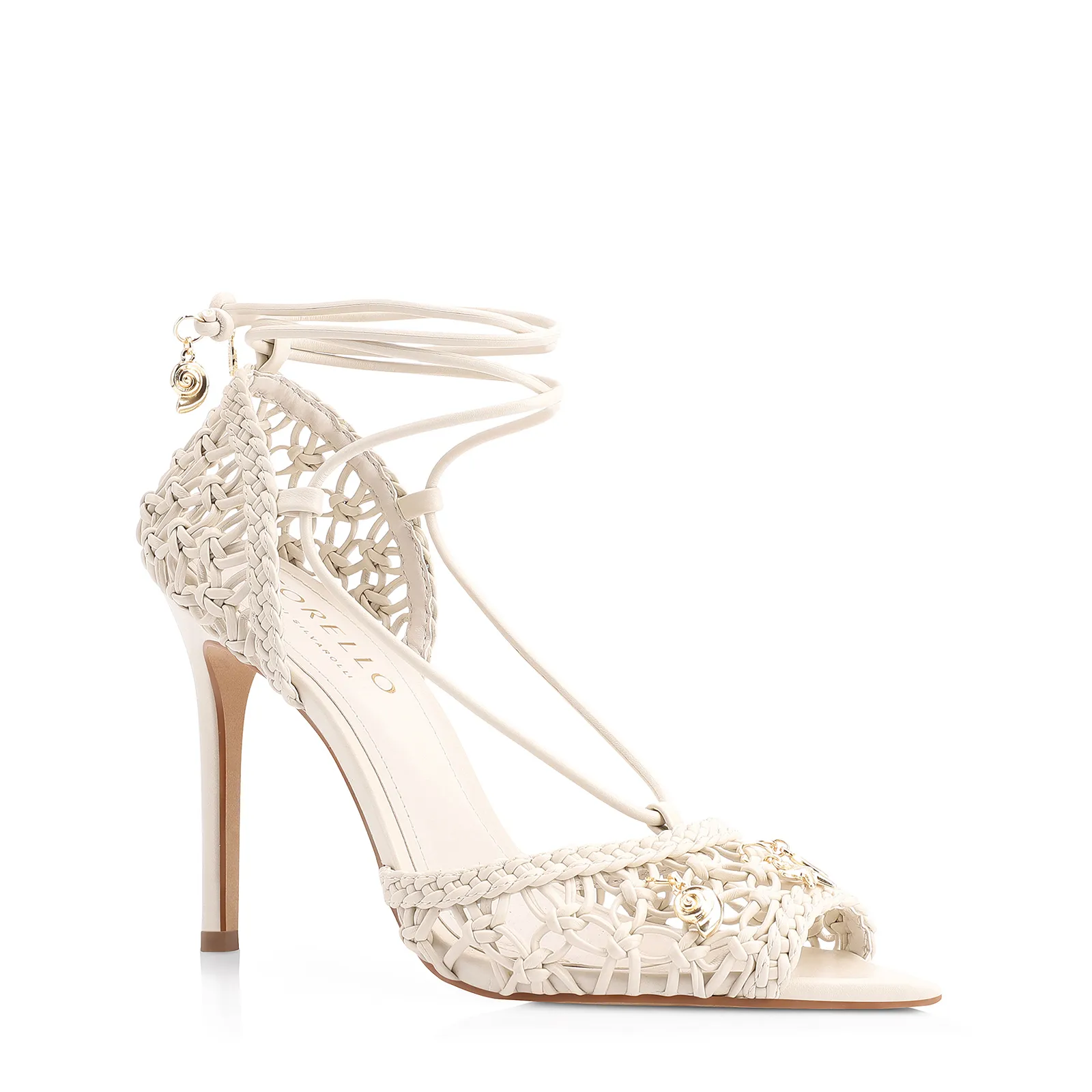 Peep Toe Macramê Alt Off White