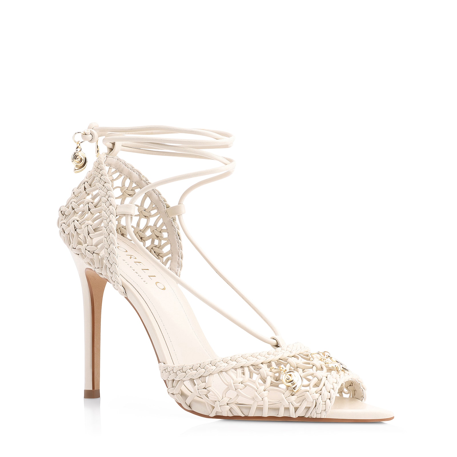 Peep Toe Macramê Alt Off White