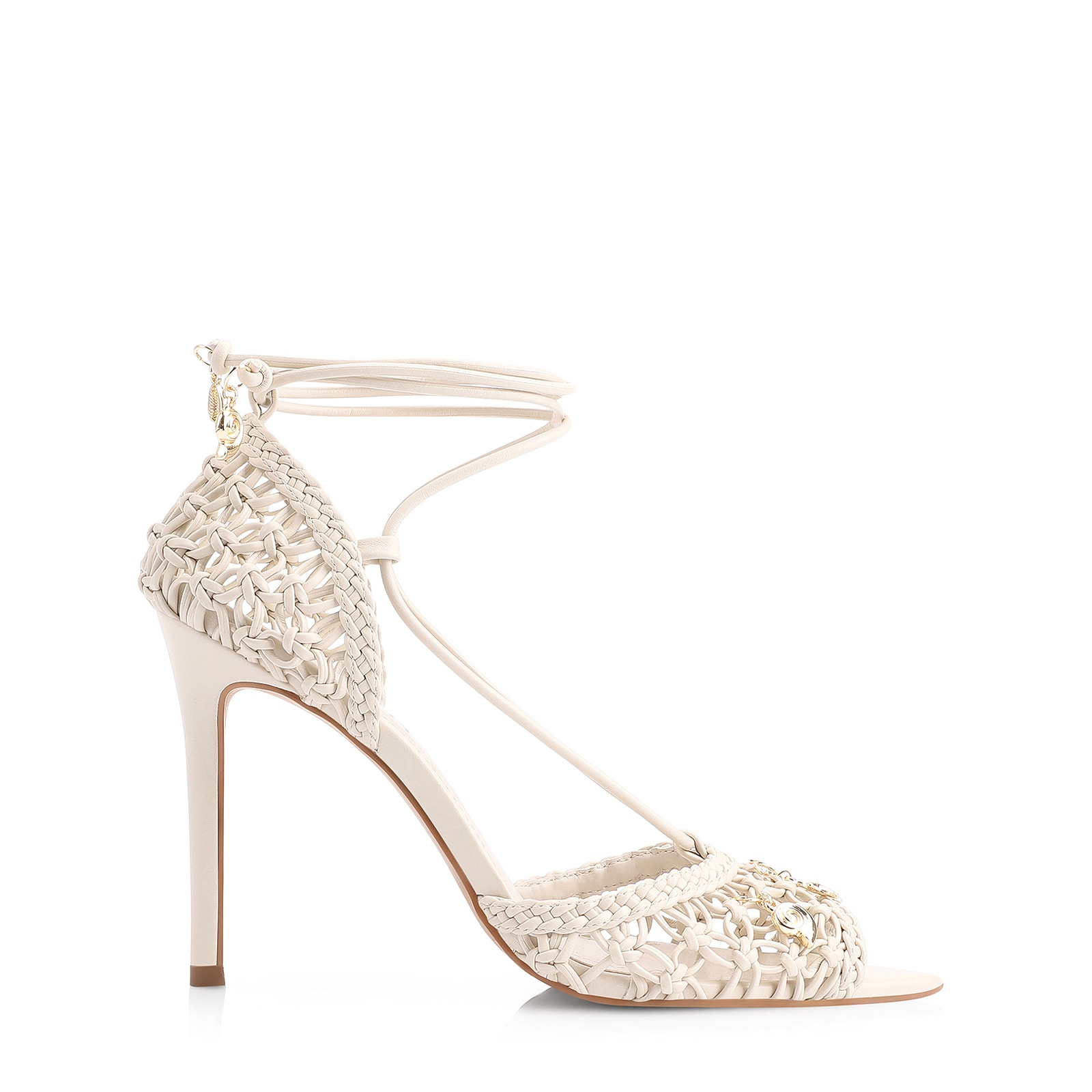 Peep Toe Macramê Alt Off White