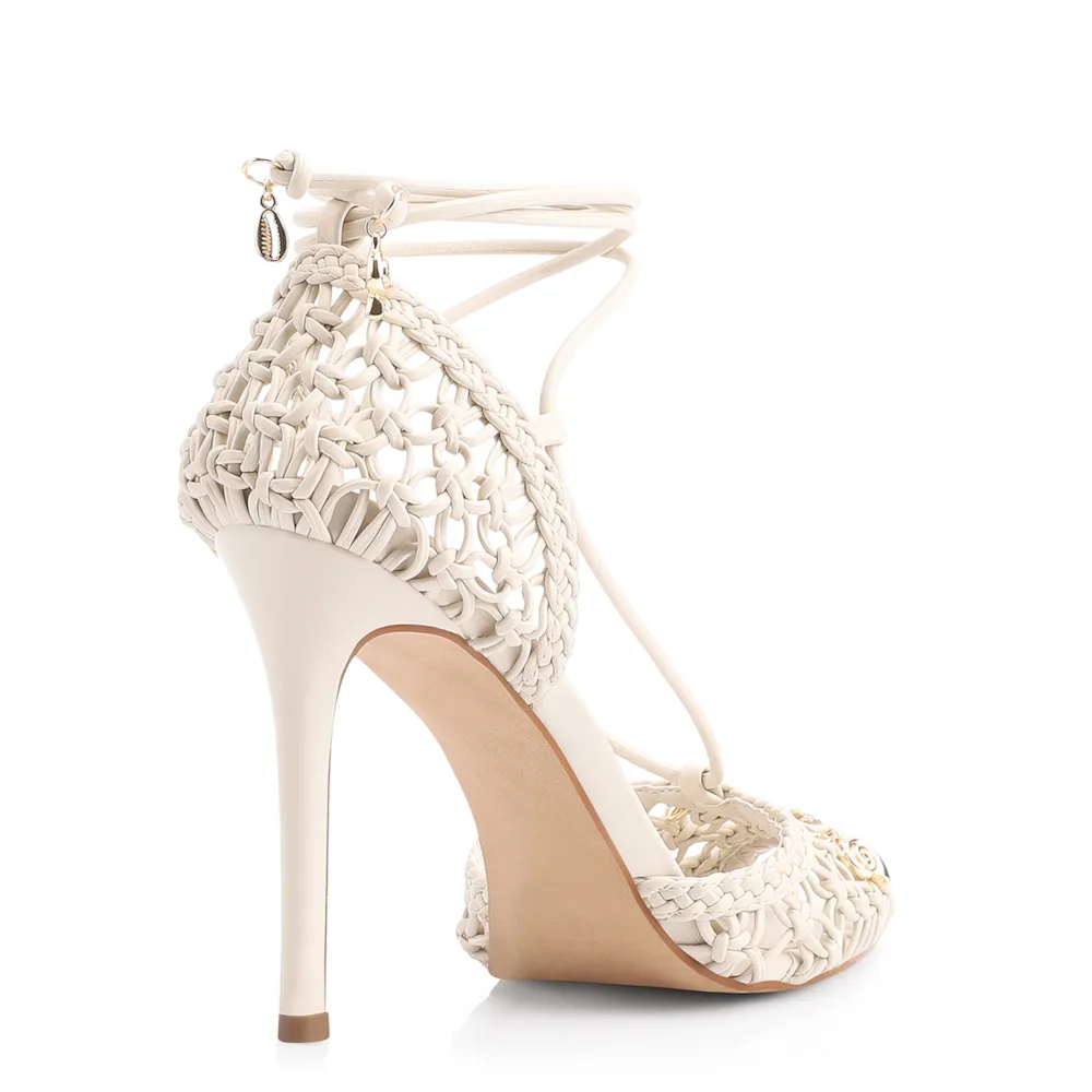 Peep Toe Macramê Alt Off White - imagem 4