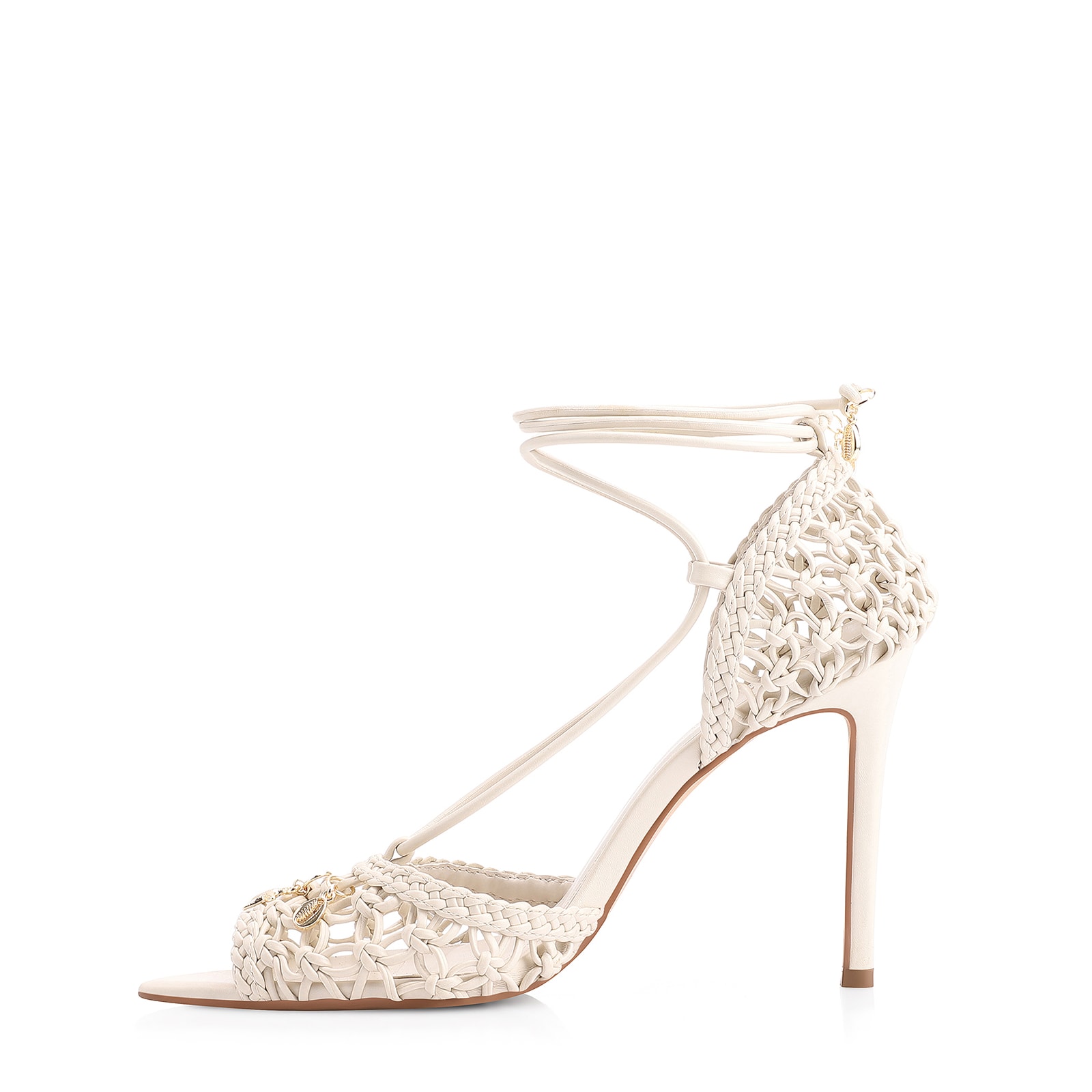 Peep Toe Macramê Alt Off White