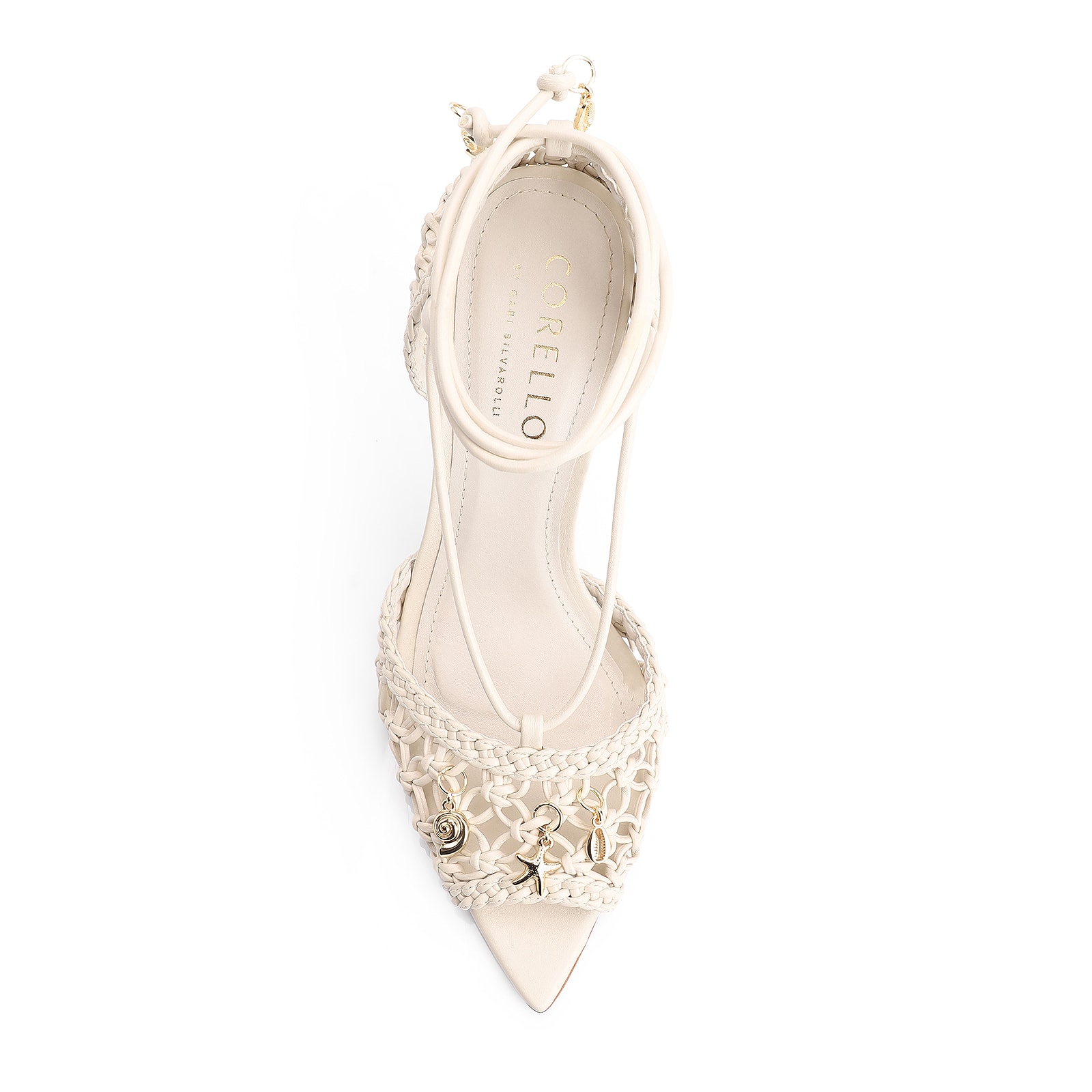Peep Toe Macramê Alt Off White