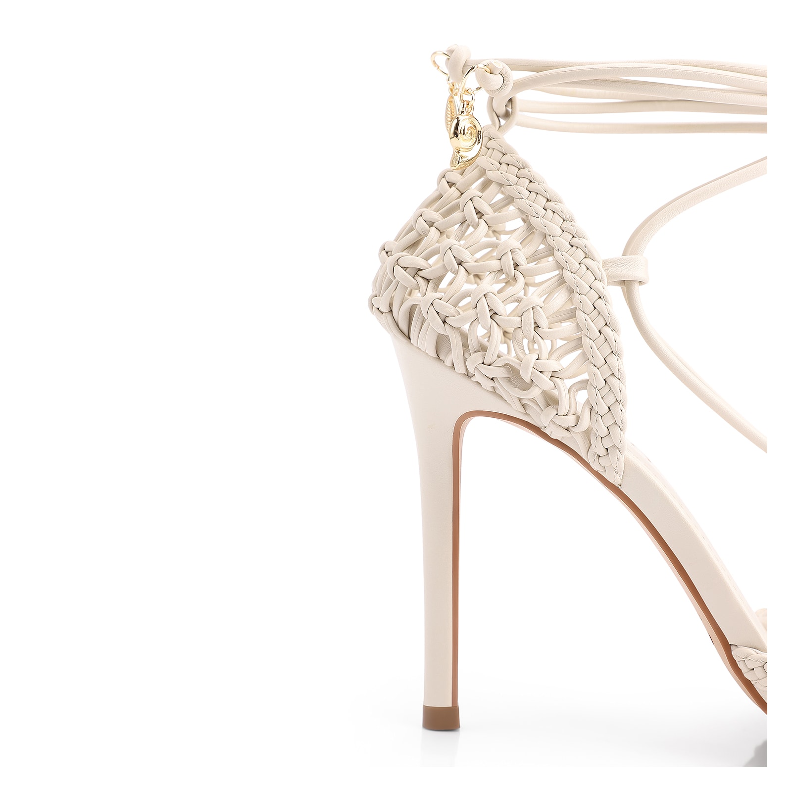 Peep Toe Macramê Alt Off White