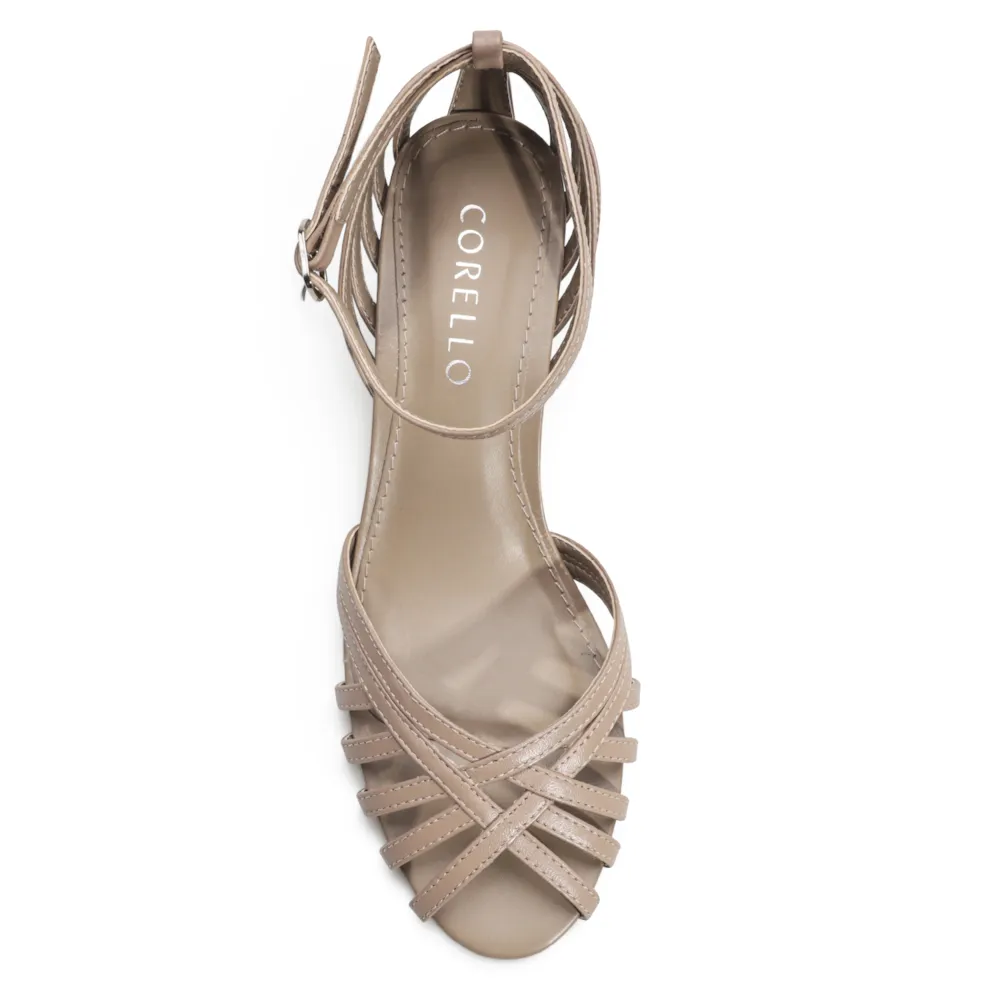 Peep Toe Tiras Couro Bege - imagem 5