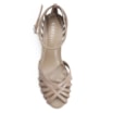 Peep Toe Tiras Couro Bege - imagem 5