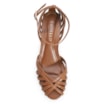 Peep Toe Tiras Couro Caramelo - imagem 5