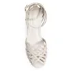 Peep Toe Tiras Couro Off White - imagem 5
