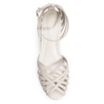 Peep Toe Tiras Couro Off White - imagem 5