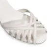 Peep Toe Tiras Couro Off White - imagem 6