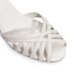 Peep Toe Tiras Couro Off White - imagem 6