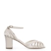 Peep Toe Tiras Couro Off White - imagem 2