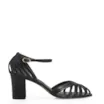 Peep Toe Tiras Couro Preto - imagem 3