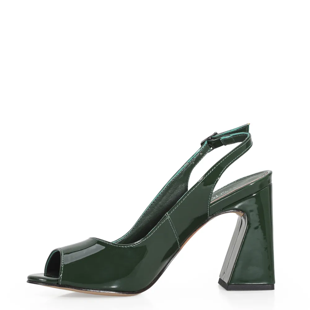 Peep Toe Verniz Verde - imagem 4