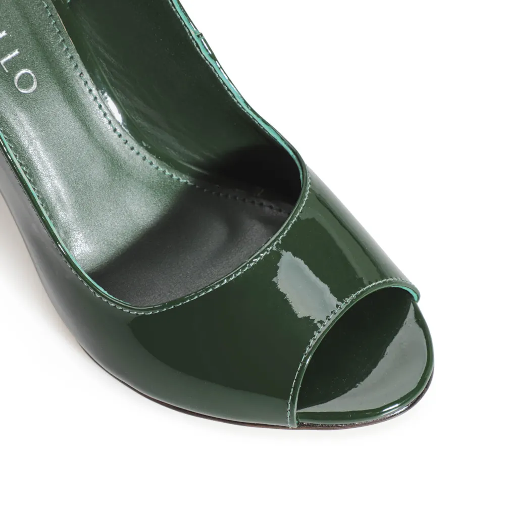 Peep Toe Verniz Verde - imagem 6